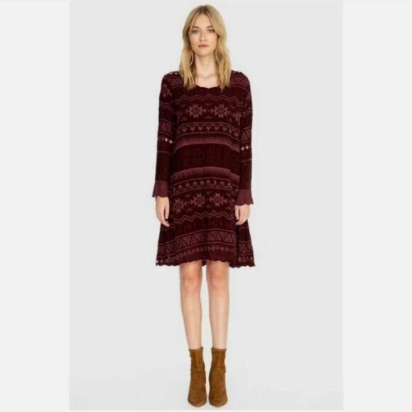 Johnny Was Avery Embroidered Boho Merlo Dress - Picture 2 of 10